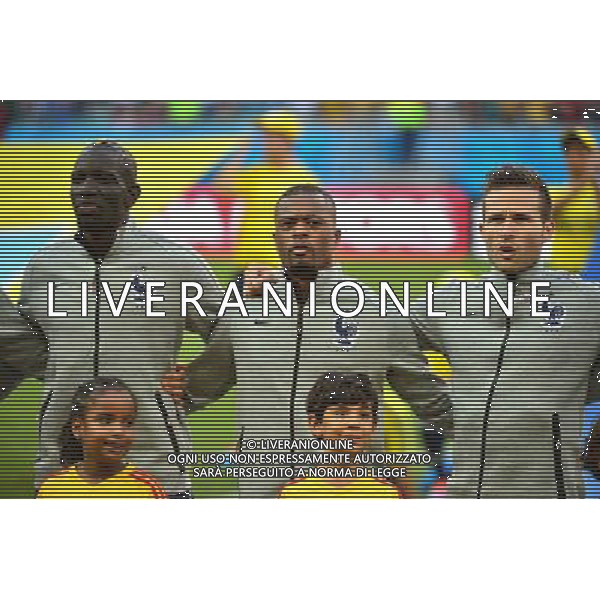 Mamadou SAKHO / Patrice EVRA / Yohan CABAYE - 20.06.2014 - Suisse / France - Coupe du Monde 2014 -Salvador Photo : Dave Winter / Icon Sport