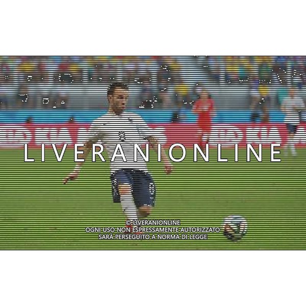 Mathieu VALBUENA - 20.06.2014 - Suisse / France - Coupe du Monde 2014 -Salvador Photo : Dave Winter / Icon Sport