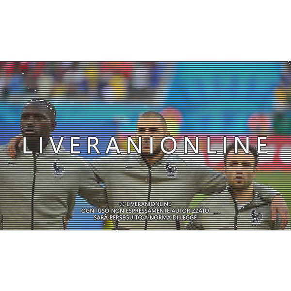 Moussa SISSOKO / Karim BENZEMA / Mathieu VALBUENA - 20.06.2014 - Suisse / France - Coupe du Monde 2014 -Salvador Photo : Dave Winter / Icon Sport