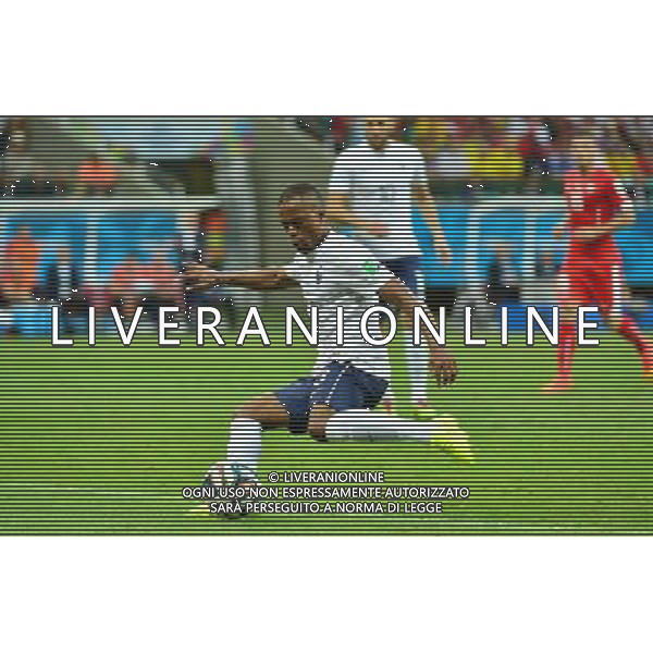 Patrice EVRA - 20.06.2014 - Suisse / France - Coupe du Monde 2014 -Salvador Photo : Dave Winter / Icon Sport