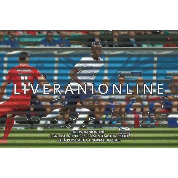 Paul POGBA - 20.06.2014 - Suisse / France - Coupe du Monde 2014 -Salvador Photo : Dave Winter / Icon Sport