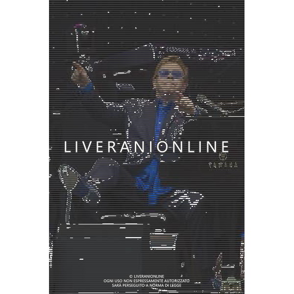 Sir Elton John CBE (Reginald Kenneth Dwight) performs at Leigh Sports Village, Leigh, Lancashire, England, 21st June 2014. ©photoshot/AGENZIA ALDO LIVERANI SAS - ITALY ONLY - EDITORIAL USE ONLY