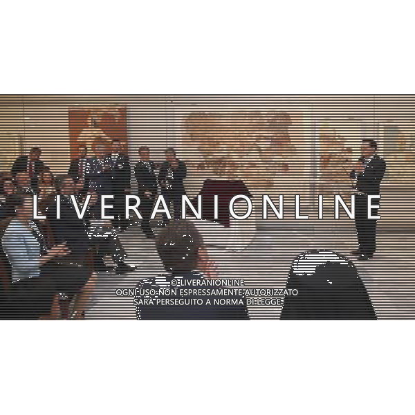 (140621) -- HERAKLION, June 21, 2014 () -- Chinese Premier Li Keqiang (R) addresses the opening ceremony for the new hall of the Heraklion Museum in Heraklion, Crete, Greece, June 21, 2014. Greek Prime Minister Antonis Samaras also attended the ceremony. (/Pang Xinglei) (mp) ©PHOTOSHOT/AGENZIA ALDO LIVERANI SAS - ITALY ONLY - EDITORIAL USE ONLY - Il premier cinese Li Keqiang alla cerimonia di apertura per la nuova sala del Museo di Heraklion, Creta, Grecia, 21 giugno, 2014.