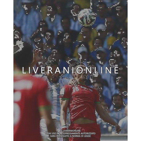 (140621) -- BELO HORIZONTE, June 21, 2014 () -- Reza Ghoochannejad £¬R£©of Iran fights for a header during a Group F match between Argentina and Iran of 2014 FIFA World Cup at the Estadio Mineirao Stadium in Belo Horizonte, Brazil, June 21, 2014. (/Liu Bin)(zc) (SP)BRAZIL-BELO HORIZONTE-WORLD CUP 2014-GROUP F-ARGENTINA VS IRAN PUBLICATIONxNOTxINxCHN Belo Horizons June 21 2014 Reza Iran Fights for A Header during A Group F Match between Argentina and Iran of 2014 FIFA World Cup AT The Estadio Mineirao Stage in Belo Horizons Brazil June 21 2014 Liu am ZC SP Brazil Belo Horizons World Cup 2014 Group F Argentina vs Iran PUBLICATIONxNOTxINxCHN ©PHOTOSHOT/AGENZIA ALDO LIVERANI SAS - ITALY ONLY - EDITORIAL USE ONLY - ARGENTINA Vs IRAN partita del gruppo di F Coppa del mondo FIFA 2014 Mineirao stadio Estadio a Belo Horizonte, in Brasile, 21 giugno 2014