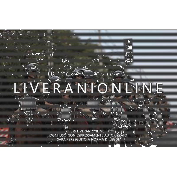 (140621) -- BELO HORIZONTE, June 21, 2014 () -- Mounted policemen guard around the Estadio Minerao Stadium ahead of a Group F match between Argentina and Iran of 2014 FIFA World Cup, Belo Horizonte, in Brazil, June 21, 2014. (/Mauricio Valenzuela) (mv) (SP)BRAZIL-BELO HORIZONTE-WORLD CUP 2014-ARGENTINA VS IRAN-FANS PUBLICATIONxNOTxINxCHN Belo Horizons June 21 2014 Mounted Guard around The Estadio Stage Ahead of A Group F Match between Argentina and Iran of 2014 FIFA World Cup Belo Horizons in Brazil June 21 2014 Mauricio Valenzuela MV SP Brazil Belo Horizons World Cup 2014 Argentina vs Iran supporters PUBLICATIONxNOTxINxCHN ©PHOTOSHOT/AGENZIA ALDO LIVERANI SAS - ITALY ONLY - EDITORIAL USE ONLY - ARGENTINA Vs IRAN partita del gruppo di F Coppa del mondo FIFA 2014 Mineirao stadio Estadio a Belo Horizonte, in Brasile, 21 giugno 2014