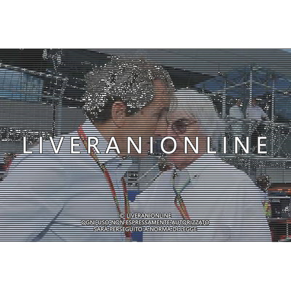 (L to R): Alain Prost (FRA) on the grid with Bernie Ecclestone (GBR). 22.06.2014. Formula 1 World Championship, Rd 8, Austrian Grand Prix, Spielberg, Austria, Race Day. - www.xpbimages.com, EMail: requests@xpbimages.com - copy of publication required for printed pictures. Every used picture is fee-liable. © Copyright: Moy / XPB Images AG ALDO LIVERANI SAS ONLY ITALY