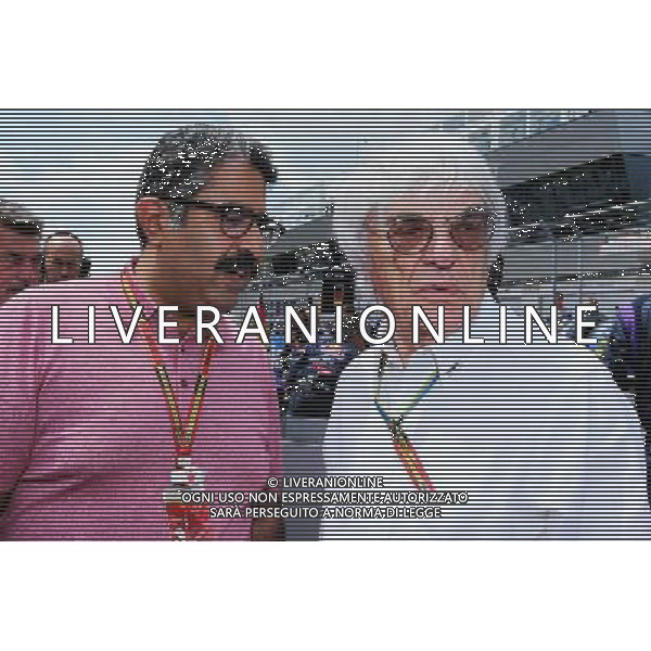 (L to R): Muhammed Al Khalifa (BRN) Bahrain Circuit Chairman on the grid with Bernie Ecclestone (GBR). 22.06.2014. Formula 1 World Championship, Rd 8, Austrian Grand Prix, Spielberg, Austria, Race Day. - www.xpbimages.com, EMail: requests@xpbimages.com - copy of publication required for printed pictures. Every used picture is fee-liable. © Copyright: Moy / XPB Images AG ALDO LIVERANI SAS ONLY ITALY