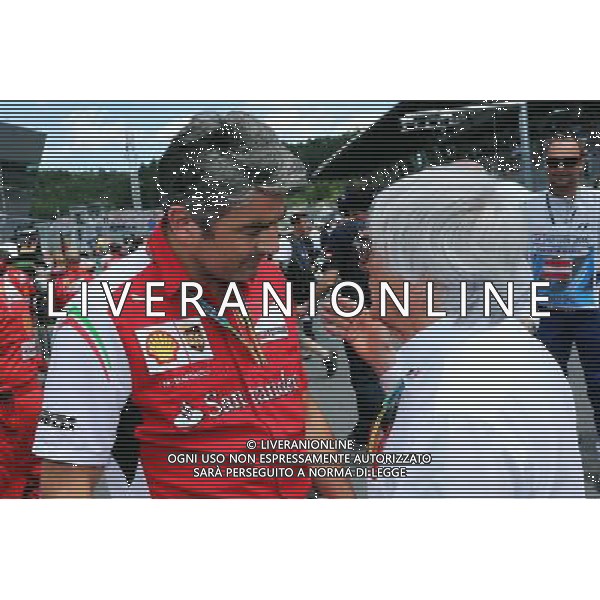 (L to R): Marco Mattiacci (ITA) Ferrari Team Principal on the grid with Bernie Ecclestone (GBR). 22.06.2014. Formula 1 World Championship, Rd 8, Austrian Grand Prix, Spielberg, Austria, Race Day. - www.xpbimages.com, EMail: requests@xpbimages.com - copy of publication required for printed pictures. Every used picture is fee-liable. © Copyright: Moy / XPB Images AG ALDO LIVERANI SAS ONLY ITALY