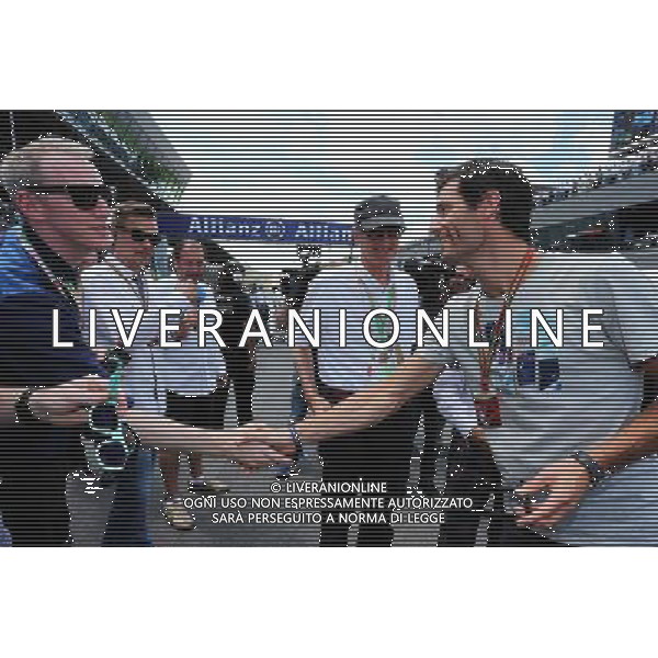 Sir James Dyson (GBR) Inventor (Centre)and Mark Webber (AUS) Porsche Team WEC Driver on the grid. 22.06.2014. Formula 1 World Championship, Rd 8, Austrian Grand Prix, Spielberg, Austria, Race Day. - www.xpbimages.com, EMail: requests@xpbimages.com - copy of publication required for printed pictures. Every used picture is fee-liable. © Copyright: Moy / XPB Images AG ALDO LIVERANI SAS ONLY ITALY