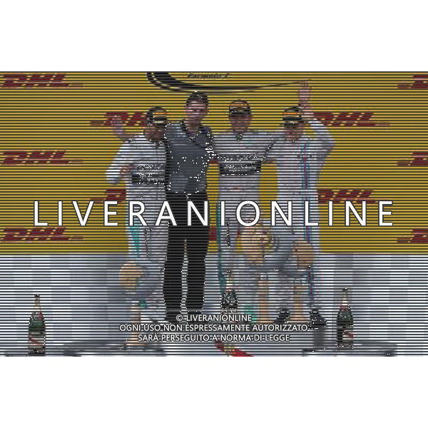 Lewis Hamilton (GBR), Mercedes AMG F1 Team, Nico Rosberg (GER), Mercedes AMG F1 Team and Valtteri Bottas (FIN), Williams F1 Team 22.06.2014. Formula 1 World Championship, Rd 8, Austrian Grand Prix, Spielberg, Austria, Race Day. - www.xpbimages.com, EMail: requests@xpbimages.com - copy of publication required for printed pictures. Every used picture is fee-liable. © Copyright: Charniaux / XPB Images AG ALDO LIVERANI SAS ONLY ITALY