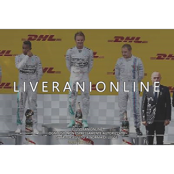 Lewis Hamilton (GBR), Mercedes AMG F1 Team, Nico Rosberg (GER), Mercedes AMG F1 Team and Valtteri Bottas (FIN), Williams F1 Team 22.06.2014. Formula 1 World Championship, Rd 8, Austrian Grand Prix, Spielberg, Austria, Race Day. - www.xpbimages.com, EMail: requests@xpbimages.com - copy of publication required for printed pictures. Every used picture is fee-liable. © Copyright: Charniaux / XPB Images AG ALDO LIVERANI SAS ONLY ITALY