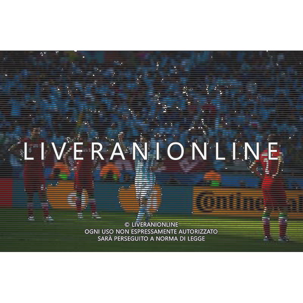 (140621) -- BELO HORIZONTE, June 21, 2014 () -- Lionel Messi (3rd L) of Argentina celebrates scoring during a Group F match between Argentina and Iran of 2014 FIFA World Cup at the Estadio Mineirao Stadium in Belo Horizonte, Brazil, June 21, 2014. Argentina beat Iran 1-0. (/Liu Bin)(zc) ©PHOTOSHOT/AGENZIA ALDO LIVERANI SAS - ITALY ONLY - EDITORIAL USE ONLY - ARGENTINA Vs IRAN partita del gruppo di F Coppa del mondo FIFA 2014 Mineirao stadio Estadio a Belo Horizonte, in Brasile, 21 giugno 2014