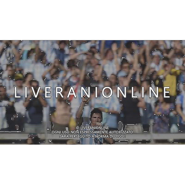 (140621) -- BELO HORIZONTE, June 21, 2014 () -- Lionel Messi of Argentina celebrates scoring during a Group F match between Argentina and Iran of 2014 FIFA World Cup at the Estadio Mineirao Stadium in Belo Horizonte, Brazil, June 21, 2014. Argentina won 1-0. (/Qi Heng)(wll) ©PHOTOSHOT/AGENZIA ALDO LIVERANI SAS - ITALY ONLY - EDITORIAL USE ONLY - ARGENTINA Vs IRAN partita del gruppo di F Coppa del mondo FIFA 2014 Mineirao stadio Estadio a Belo Horizonte, in Brasile, 21 giugno 2014