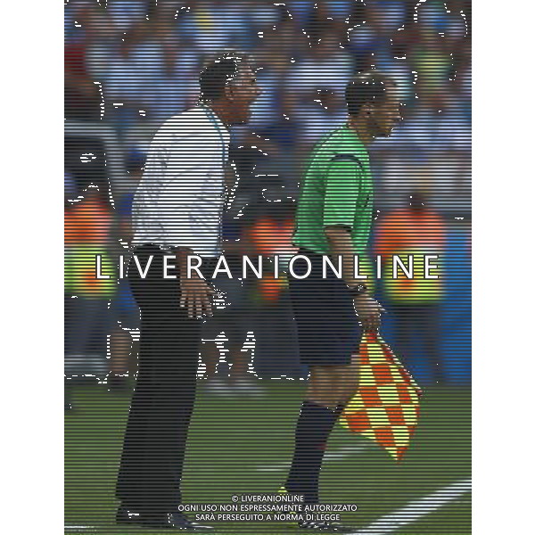 (140621) -- BELO HORIZONTE, June 21, 2014 () -- Carlos Queiroz (L), head coach of Iran reacts during a Group F match between Argentina and Iran of 2014 FIFA World Cup at the Estadio Mineirao Stadium in Belo Horizonte, Brazil, June 21, 2014. (/Liu Bin)(zc) ©PHOTOSHOT/AGENZIA ALDO LIVERANI SAS - ITALY ONLY - EDITORIAL USE ONLY - ARGENTINA Vs IRAN partita del gruppo di F Coppa del mondo FIFA 2014 Mineirao stadio Estadio a Belo Horizonte, in Brasile, 21 giugno 2014