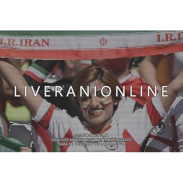 (140621) -- BELO HORIZONTE, June 21, 2014 () -- A fan of Iran cheers ahead of a Group F match between Argentina and Iran of 2014 FIFA World Cup at the Estadio Mineirao Stadium in Belo Horizonte, Brazil, June 21, 2014. (/Qi Heng)(wll) (SP)BRAZIL-BELO HORIZONTE-WORLD CUP 2014-GROUP F-ARGENTINA VS IRAN-FANS PUBLICATIONxNOTxINxCHN Belo Horizons June 21 2014 A supporter of Iran Cheers Ahead of A Group F Match between Argentina and Iran of 2014 FIFA World Cup AT The Estadio Mineirao Stage in Belo Horizons Brazil June 21 2014 Qi Heng SP Brazil Belo Horizons World Cup 2014 Group F Argentina vs Iran supporters PUBLICATIONxNOTxINxCHN ©PHOTOSHOT/AGENZIA ALDO LIVERANI SAS - ITALY ONLY - EDITORIAL USE ONLY - ARGENTINA Vs IRAN partita del gruppo di F Coppa del mondo FIFA 2014 Mineirao stadio Estadio a Belo Horizonte, in Brasile, 21 giugno 2014