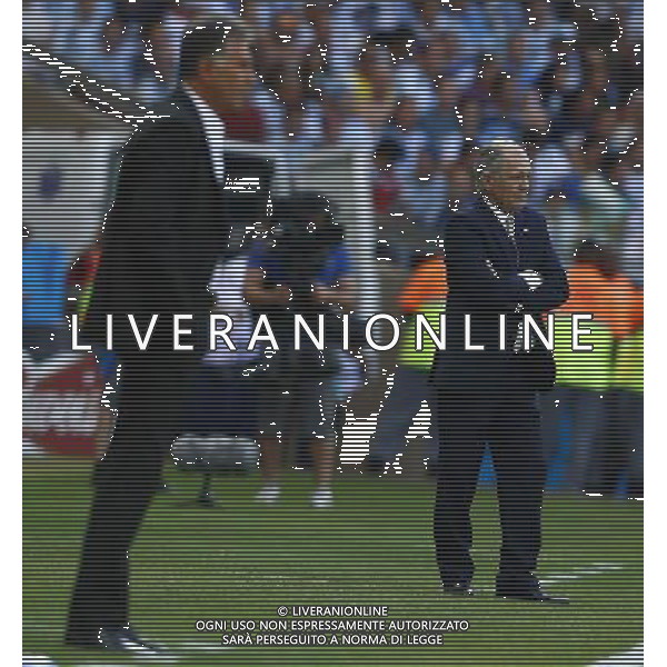 (140621) -- BELO HORIZONTE, June 21, 2014 () -- Alejandro Sabella, head coach of Argentina reacts during a Group F match between Argentina and Iran of 2014 FIFA World Cup at the Estadio Mineirao Stadium in Belo Horizonte, Brazil, June 21, 2014. (/Liu Bin)(zc) (SP)BRAZIL-BELO HORIZONTE-WORLD CUP 2014-GROUP F-ARGENTINA VS IRAN PUBLICATIONxNOTxINxCHN Belo Horizons June 21 2014 Alejandro Head Coach of Argentina reacts during A Group F Match between Argentina and Iran of 2014 FIFA World Cup AT The Estadio Mineirao Stage in Belo Horizons Brazil June 21 2014 Liu am ZC SP Brazil Belo Horizons World Cup 2014 Group F Argentina vs Iran PUBLICATIONxNOTxINxCHN ©PHOTOSHOT/AGENZIA ALDO LIVERANI SAS - ITALY ONLY - EDITORIAL USE ONLY - ARGENTINA Vs IRAN partita del gruppo di F Coppa del mondo FIFA 2014 Mineirao stadio Estadio a Belo Horizonte, in Brasile, 21 giugno 2014