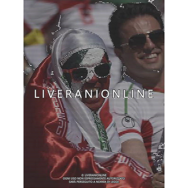 (140621) -- BELO HORIZONTE, June 21, 2014 () -- Fans of Iran cheer ahead of a Group F match between Argentina and Iran of 2014 FIFA World Cup at the Estadio Mineirao Stadium in Belo Horizonte, Brazil, June 21, 2014. (/Qi Heng)(wll) ©PHOTOSHOT/AGENZIA ALDO LIVERANI SAS - ITALY ONLY - EDITORIAL USE ONLY - ARGENTINA Vs IRAN partita del gruppo di F Coppa del mondo FIFA 2014 Mineirao stadio Estadio a Belo Horizonte, in Brasile, 21 giugno 2014