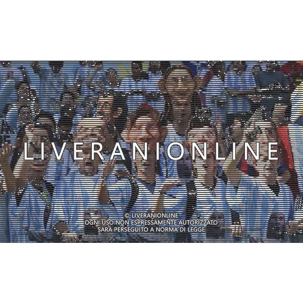 (140621) -- BELO HORIZONTE, June 21, 2014 () -- Fans of Argentina cheer ahead of a Group F match between Argentina and Iran of 2014 FIFA World Cup at the Estadio Mineirao Stadium in Belo Horizonte, Brazil, June 21, 2014. (/Qi Heng)(wll) ©PHOTOSHOT/AGENZIA ALDO LIVERANI SAS - ITALY ONLY - EDITORIAL USE ONLY - ARGENTINA Vs IRAN partita del gruppo di F Coppa del mondo FIFA 2014 Mineirao stadio Estadio a Belo Horizonte, in Brasile, 21 giugno 2014