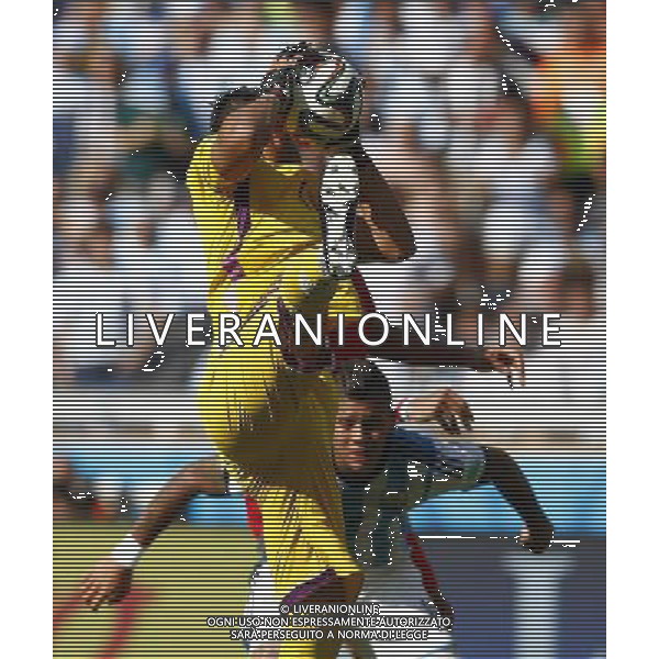 (140621) -- BELO HORIZONTE, June 21, 2014 () -- Argentina\'s goalkeeper Sergio Romero (front) grabs the ball during a Group F match between Argentina and Iran of 2014 FIFA World Cup at the Estadio Mineirao Stadium in Belo Horizonte, Brazil, June 21, 2014. (/Liu Bin)(zc) ©photoshot/AGENZIA ALDO LIVERANI SAS - ITALY ONLY - ARGENTINA Vs IRAN partita del gruppo di F Coppa del mondo FIFA 2014 Mineirao stadio Estadio a Belo Horizonte, in Brasile, 21 giugno 2014