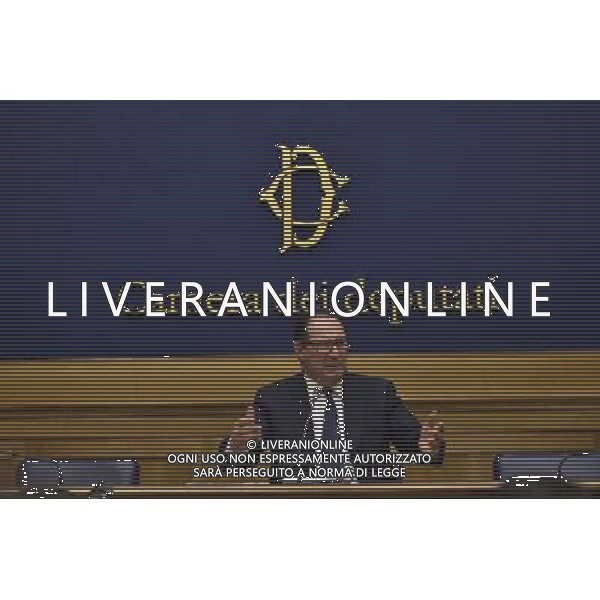 Giancarlo Galan l\'ex governatore del Veneto ha convocato una conferenza stampa alla Camera dei Deputati a Montecitorio per rispondere alle accuse mossegli nello scandalo degli appalti nell \'inchiesta Mose - Roma 23 giugno 2014 ©Corradetti/Agenzia Aldo Liverani sas