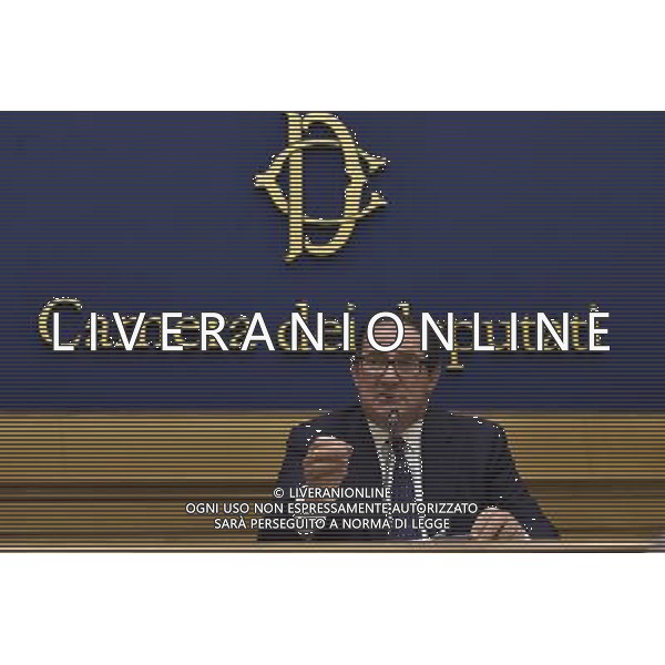 Giancarlo Galan l\'ex governatore del Veneto ha convocato una conferenza stampa alla Camera dei Deputati a Montecitorio per rispondere alle accuse mossegli nello scandalo degli appalti nell \'inchiesta Mose - Roma 23 giugno 2014 ©Corradetti/Agenzia Aldo Liverani sas