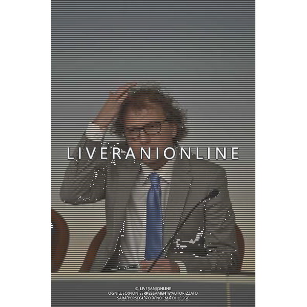 Conferenza Stampa del Maestro Riccardo Muti per presentare il concerto con la \'Messa da Requiem\' di Verdi, per il centenario della Grande Guerra - Palazzo Chigi Roma 23 giugno 2014 nella foto Luca Lotti ©Corradetti/Agenzia Aldo Liverani sas