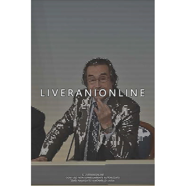 Conferenza Stampa del Maestro Riccardo Muti per presentare il concerto con la \'Messa da Requiem\' di Verdi, per il centenario della Grande Guerra - Palazzo Chigi Roma 23 giugno 2014 nella foto Luca Lotti ©Corradetti/Agenzia Aldo Liverani sas