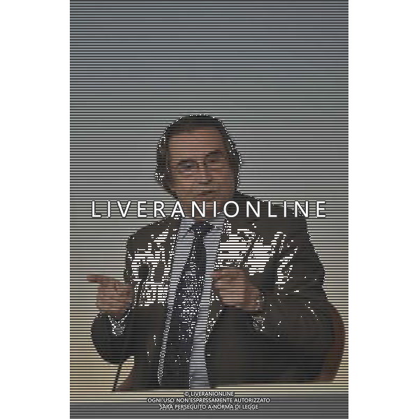 Conferenza Stampa del Maestro Riccardo Muti per presentare il concerto con la \'Messa da Requiem\' di Verdi, per il centenario della Grande Guerra - Palazzo Chigi Roma 23 giugno 2014 nella foto Luca Lotti ©Corradetti/Agenzia Aldo Liverani sas