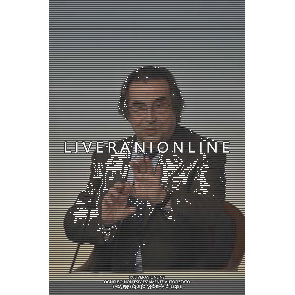 Conferenza Stampa del Maestro Riccardo Muti per presentare il concerto con la \'Messa da Requiem\' di Verdi, per il centenario della Grande Guerra - Palazzo Chigi Roma 23 giugno 2014 nella foto Luca Lotti ©Corradetti/Agenzia Aldo Liverani sas