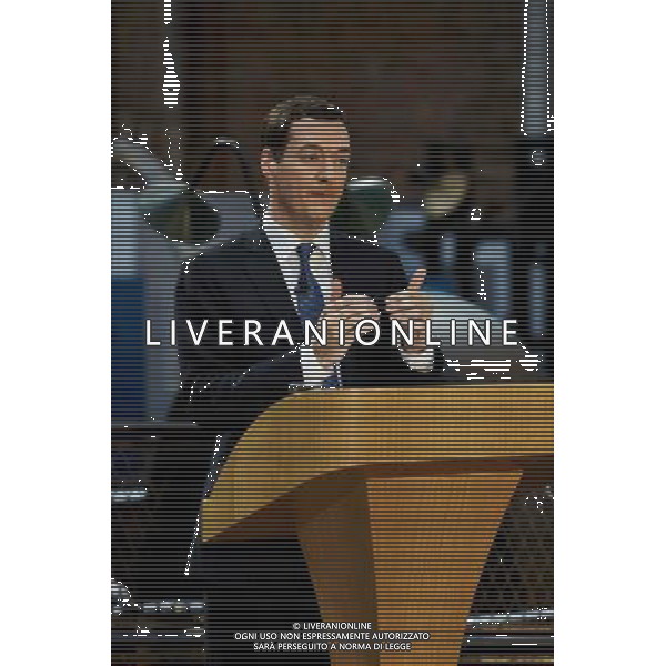 Chancellor George Osborne speaks at the Museum of Science and Industry in Manchester, United Kingdom. 23rd June 2014 ©PHOTOSHOT/Agenzia Aldo Liverani sas - ITALY ONLY - EDITORIAL USE ONLY