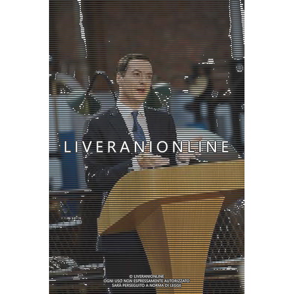 Chancellor George Osborne speaks at the Museum of Science and Industry in Manchester, United Kingdom. 23rd June 2014 ©PHOTOSHOT/Agenzia Aldo Liverani sas - ITALY ONLY - EDITORIAL USE ONLY
