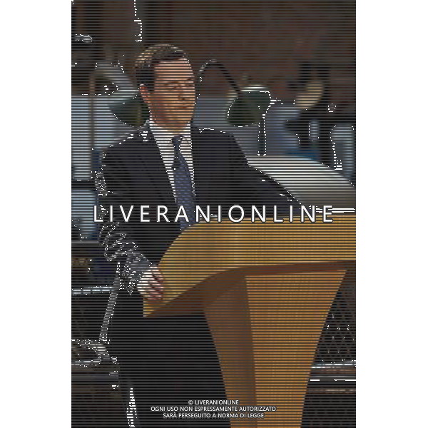 Chancellor George Osborne does a major speech at MOSI Manchester ©PHOTOSHOT/Agenzia Aldo Liverani sas - ITALY ONLY - EDITORIAL USE ONLY