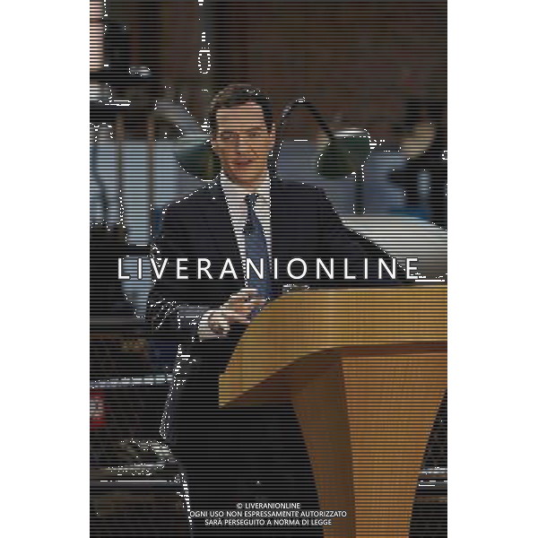Chancellor George Osborne does a major speech at MOSI Manchester ©PHOTOSHOT/Agenzia Aldo Liverani sas - ITALY ONLY - EDITORIAL USE ONLY