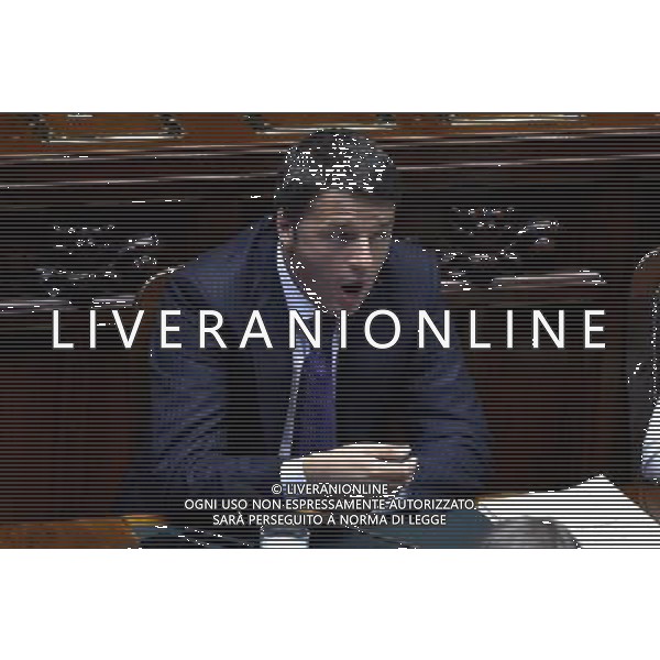 Roma - 24/06/2014 - Montecitorio - Comunicazioni del Presidente del Consiglio dei ministri in vista del Consiglio europeo del 26 e 27 giugno e sulle linee programmatiche del semestre di presidenza italiana del Consiglio dell\'Unione europea - nella foto: Matteo Renzi / Ph. Fabrizio Corradetti - Ag. Aldo Liverani sas