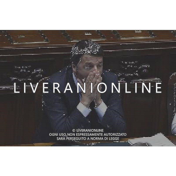 Roma - 24/06/2014 - Montecitorio - Comunicazioni del Presidente del Consiglio dei ministri in vista del Consiglio europeo del 26 e 27 giugno e sulle linee programmatiche del semestre di presidenza italiana del Consiglio dell\'Unione europea - nella foto: Matteo Renzi / Ph. Fabrizio Corradetti - Ag. Aldo Liverani sas