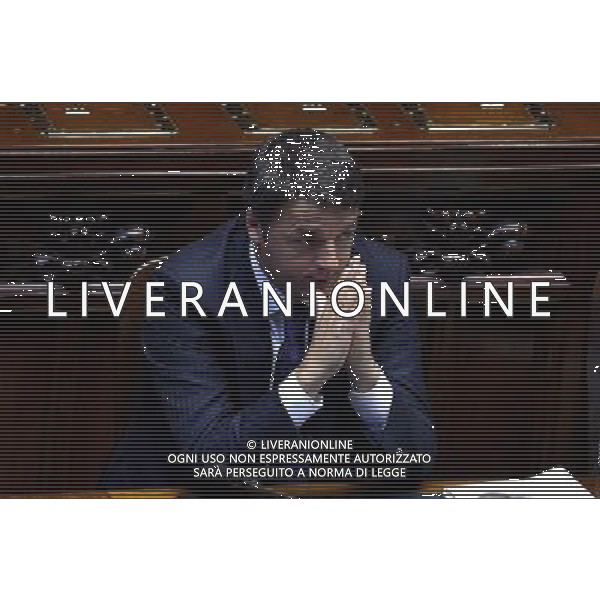Roma - 24/06/2014 - Montecitorio - Comunicazioni del Presidente del Consiglio dei ministri in vista del Consiglio europeo del 26 e 27 giugno e sulle linee programmatiche del semestre di presidenza italiana del Consiglio dell\'Unione europea - nella foto: Matteo Renzi / Ph. Fabrizio Corradetti - Ag. Aldo Liverani sas
