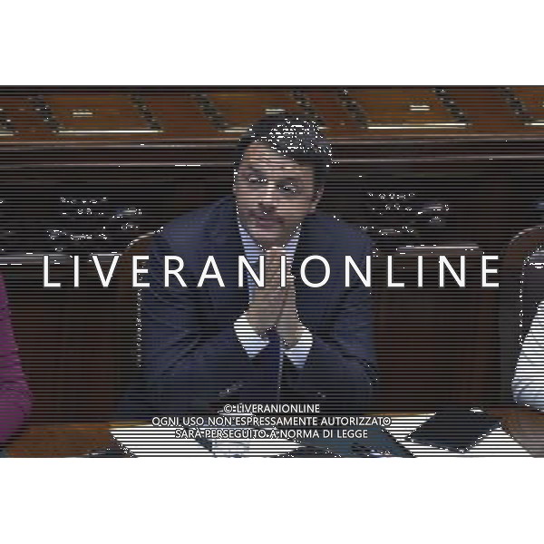 Roma - 24/06/2014 - Montecitorio - Comunicazioni del Presidente del Consiglio dei ministri in vista del Consiglio europeo del 26 e 27 giugno e sulle linee programmatiche del semestre di presidenza italiana del Consiglio dell\'Unione europea - nella foto: Matteo Renzi / Ph. Fabrizio Corradetti - Ag. Aldo Liverani sas