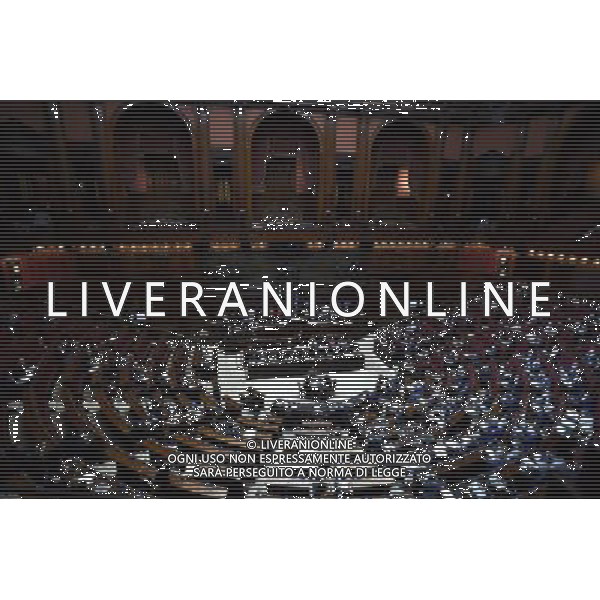 Roma - 24/06/2014 - Montecitorio - Comunicazioni del Presidente del Consiglio dei ministri in vista del Consiglio europeo del 26 e 27 giugno e sulle linee programmatiche del semestre di presidenza italiana del Consiglio dell\'Unione europea - nella foto: L\'aula / Ph. Fabrizio Corradetti - Ag. Aldo Liverani sas