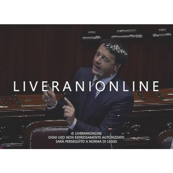 Roma - 24/06/2014 - Montecitorio - Comunicazioni del Presidente del Consiglio dei ministri in vista del Consiglio europeo del 26 e 27 giugno e sulle linee programmatiche del semestre di presidenza italiana del Consiglio dell\'Unione europea - nella foto: Matteo Renzi / Ph. Fabrizio Corradetti - Ag. Aldo Liverani sas