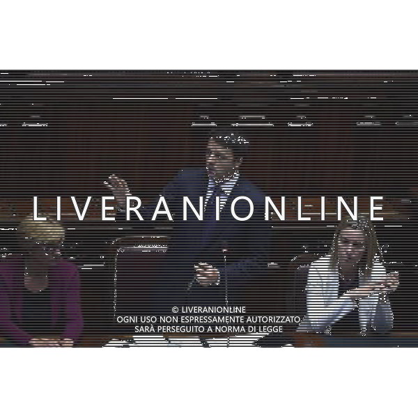 Roma - 24/06/2014 - Montecitorio - Comunicazioni del Presidente del Consiglio dei ministri in vista del Consiglio europeo del 26 e 27 giugno e sulle linee programmatiche del semestre di presidenza italiana del Consiglio dell\'Unione europea - nella foto: Matteo Renzi / Ph. Fabrizio Corradetti - Ag. Aldo Liverani sas