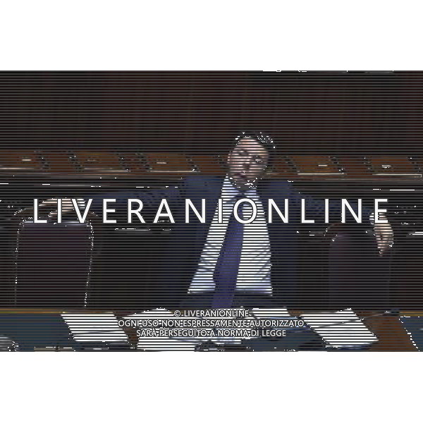 Roma - 24/06/2014 - Montecitorio - Comunicazioni del Presidente del Consiglio dei ministri in vista del Consiglio europeo del 26 e 27 giugno e sulle linee programmatiche del semestre di presidenza italiana del Consiglio dell\'Unione europea - nella foto: Matteo Renzi / Ph. Fabrizio Corradetti - Ag. Aldo Liverani sas