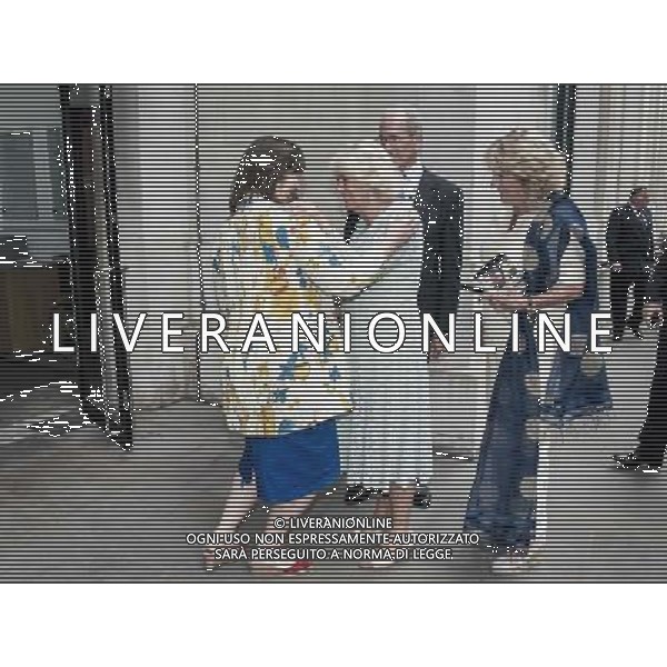 Artist Catherine Goodman greets HRH The Duchess of Cornwall at the Catherine Goodman \'Portraits From Life\' Private View at the National Portrait Gallery on Monday 23rd of June, 2014 in London England. Picture by Jorge Herrera. ©PHOTOSHOT/Agenzia Aldo Liverani sas - ITALY ONLY - EDITORIAL USE ONLY - Mostra privata di Catherine Goodman \'ritratti di vita\' presso la National Portrait Gallery 23 giugno 2014 a Londra, Inghilterra