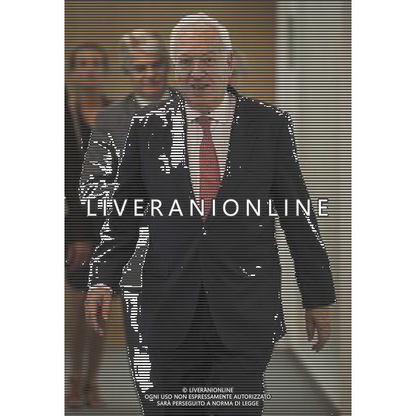 Spanish Foreign Minister Jose Manuel Garcia-Margallo at the end of EU Foreign Ministers Council (FAC) at European Council headquarters in Luxembourg on 23.06.2014 . On the agenda of European ministers : Ukraine, Libya, Syria and Iraq. ©PHOTOSHOT/Agenzia Aldo Liverani sas - ITALY ONLY - EDITORIAL USE ONLY - Consiglio Ministri degli Esteri UE (FAC) presso la sede del Consiglio europeo di Lussemburgo