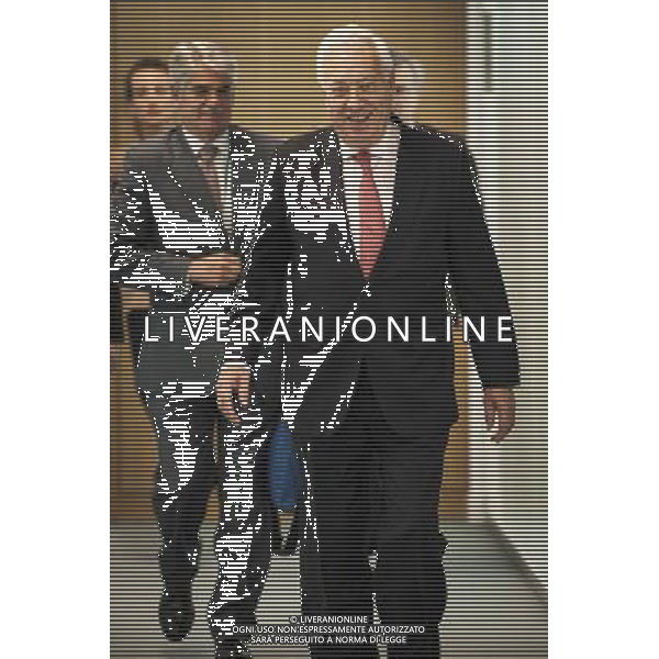 Spanish Foreign Minister Jose Manuel Garcia-Margallo at the end of EU Foreign Ministers Council (FAC) at European Council headquarters in Luxembourg on 23.06.2014 . On the agenda of European ministers : Ukraine, Libya, Syria and Iraq. ©PHOTOSHOT/Agenzia Aldo Liverani sas - ITALY ONLY - EDITORIAL USE ONLY - Consiglio Ministri degli Esteri UE (FAC) presso la sede del Consiglio europeo di Lussemburgo