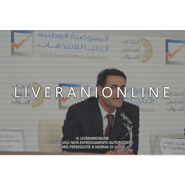 (140623) -- TRIPOLI, June 23, 2014 () -- Chairman of Libya\'s High National Electoral Commission (HNEC) Emad al-Sayeh addresses a press conference in Tripoli, Libya on June 23, 2014. Al-Sayeh said HNEC has made sufficient preparations for the coming Wednesday\'s parliamentary election and security forces will ensure the safety of every polling station. (/Hamza Turkia) ©PHOTOSHOT/Agenzia Aldo Liverani sas - ITALY ONLY - EDITORIAL USE ONLY - Emad al-Sayeh Presidente della Alta Commissione elettorale nazionale della Libia (CET)durante un\'intervista esclusiva con CNC a Tripoli, Libia il 23 Giugno 2014