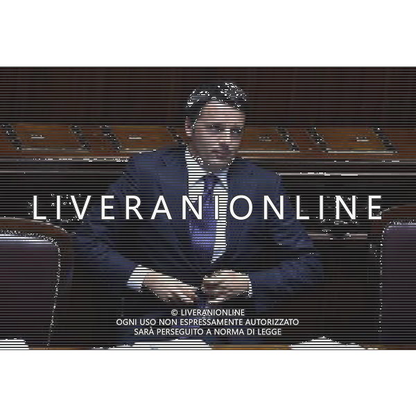 Roma - 24/06/2014 - Montecitorio - Comunicazioni del Presidente del Consiglio dei ministri in vista del Consiglio europeo del 26 e 27 giugno e sulle linee programmatiche del semestre di presidenza italiana del Consiglio dell\'Unione europea - nella foto: Matteo Renzi / Ph. Fabrizio Corradetti - Ag. Aldo Liverani sas