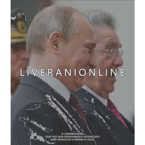 23.06.2014, Praesidentschaftskanzlei, Wien, AUT, Staatsbesuch, Oesterreichischer Bundespraesident empfaengt den Praesidenten der Russischen Foederation zu einem Arbeitsgespraech , im Bild v.l.n.r. Praesident der Russischen Foederation Wladimir Putin und Bundespraesident von Oesterreich Heinz Fischer (SPOe) // f.l.t.r. President of Russia Vladimir Vladimirovich Putin and Federal President of Austria Heinz Fischer (SPOe) during state visit of the President of the Russian Federation at Federal Presidents Office in Vienna, Austria on 2014/06/23, EXPA Pictures © 2014, PhotoCredit: EXPA/ Michael Gruber ag aldo liverani sas only italy