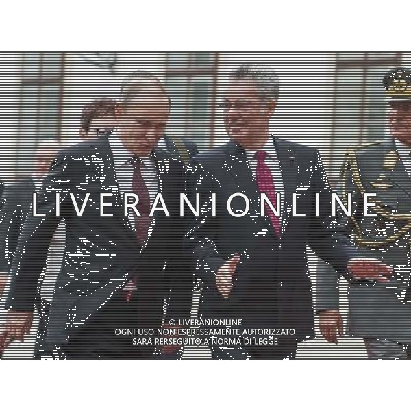 23.06.2014, Praesidentschaftskanzlei, Wien, AUT, Staatsbesuch, Oesterreichischer Bundespraesident empfaengt den Praesidenten der Russischen Foederation zu einem Arbeitsgespraech , im Bild v.l.n.r. Praesident der Russischen Foederation Wladimir Putin und Bundespraesident von Oesterreich Heinz Fischer (SPOe) // f.l.t.r. President of Russia Vladimir Vladimirovich Putin and Federal President of Austria Heinz Fischer (SPOe) during state visit of the President of the Russian Federation at Federal Presidents Office in Vienna, Austria on 2014/06/23, EXPA Pictures © 2014, PhotoCredit: EXPA/ Michael Gruber ag aldo liverani sas only italy