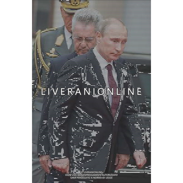 23.06.2014, Praesidentschaftskanzlei, Wien, AUT, Staatsbesuch, Oesterreichischer Bundespraesident empfaengt den Praesidenten der Russischen Foederation zu einem Arbeitsgespraech , im Bild Praesident der Russischen Foederation Wladimir Putin vor Bundespraesident von Oesterreich Heinz Fischer (SPOe) // President of Russia Vladimir Vladimirovich Putin in front of Federal President of Austria Heinz Fischer (SPOe) during state visit of the President of the Russian Federation at Federal Presidents Office in Vienna, Austria on 2014/06/23, EXPA Pictures © 2014, PhotoCredit: EXPA/ Michael Gruber ag aldo liverani sas only italy