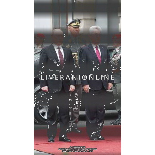 23.06.2014, Praesidentschaftskanzlei, Wien, AUT, Staatsbesuch, Oesterreichischer Bundespraesident empfaengt den Praesidenten der Russischen Foederation zu einem Arbeitsgespraech , im Bild v.l.n.r. Praesident der Russischen Foederation Wladimir Putin und Bundespraesident von Oesterreich Heinz Fischer (SPOe) // f.l.t.r. President of Russia Vladimir Vladimirovich Putin and Federal President of Austria Heinz Fischer (SPOe) during state visit of the President of the Russian Federation at Federal Presidents Office in Vienna, Austria on 2014/06/23, EXPA Pictures © 2014, PhotoCredit: EXPA/ Michael Gruber ag aldo liverani sas only italy